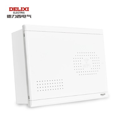 德力西/DELIXI HDZX3-L 配电箱 弱电箱配电箱 光纤智能信息箱带模块多媒体集线箱暗装布线箱400*300*120【不含模块】